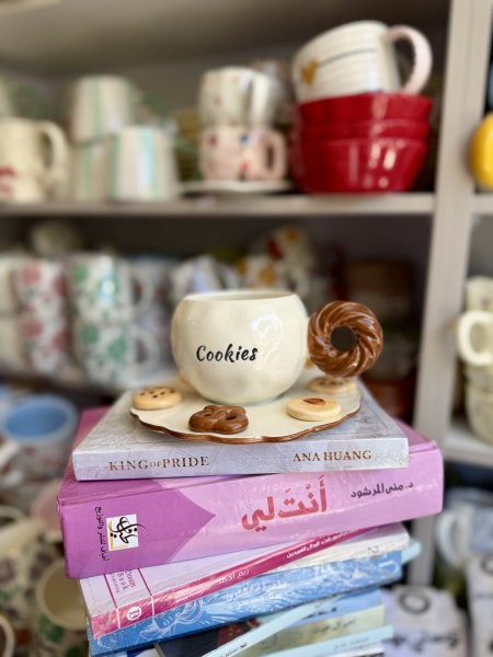 مج cookies المصنوع يدويا