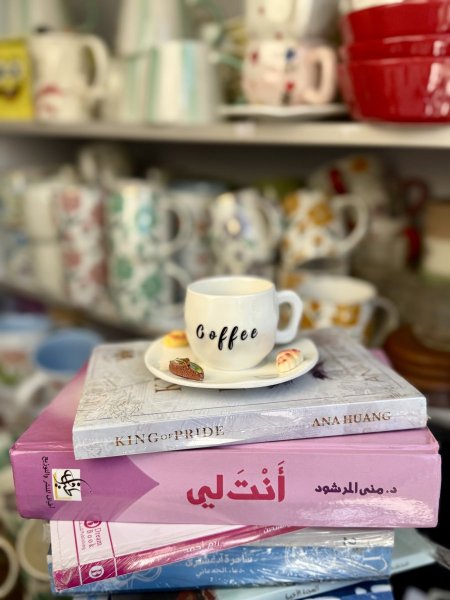 فنجان coffee مع أشكال